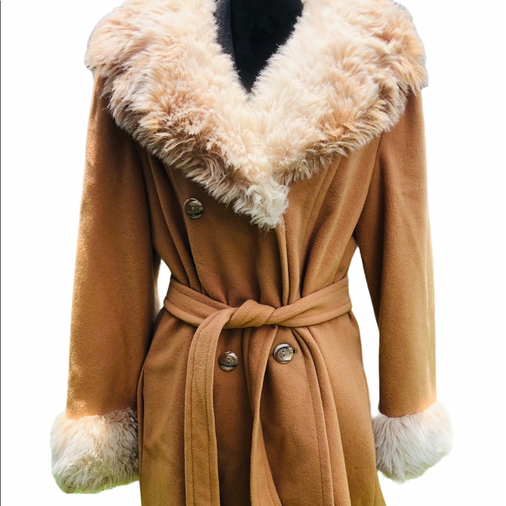 Vintage Forecastor of Boston fauxfur lined coat